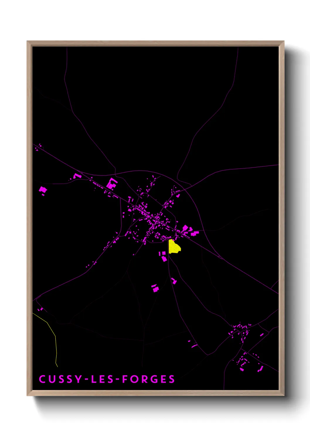Un poster carteCussy-les-Forges