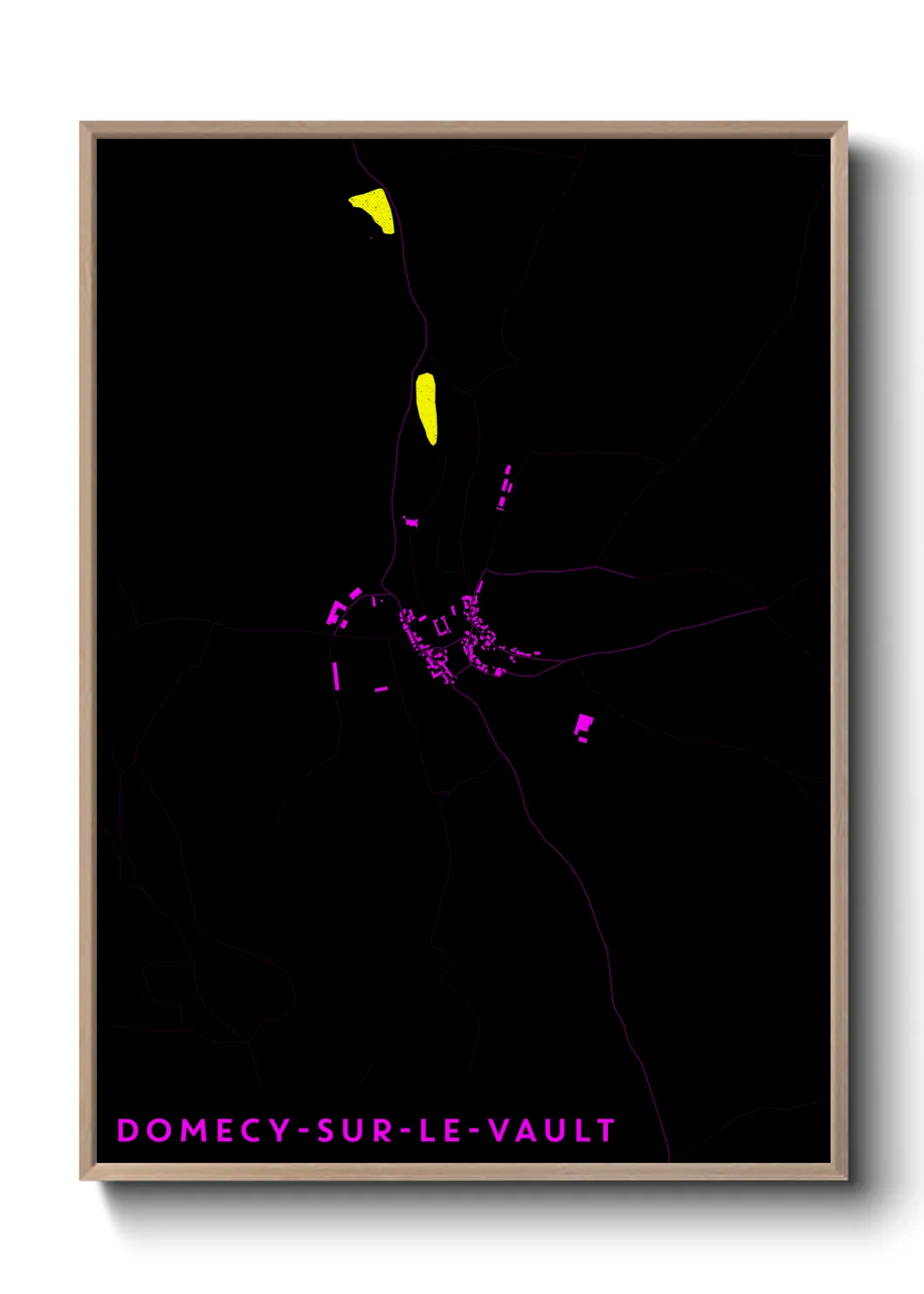 Une affiche de carte sur Domecy-sur-le-Vault