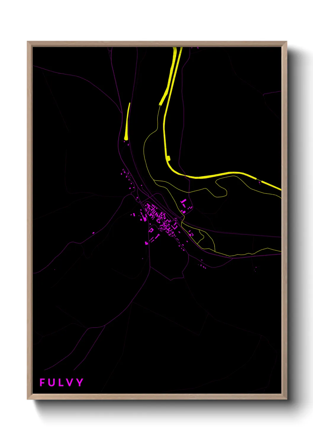 Une affiche de carte sur Fulvy