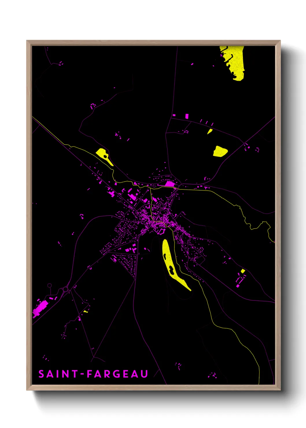 Un poster carteSaint-Fargeau