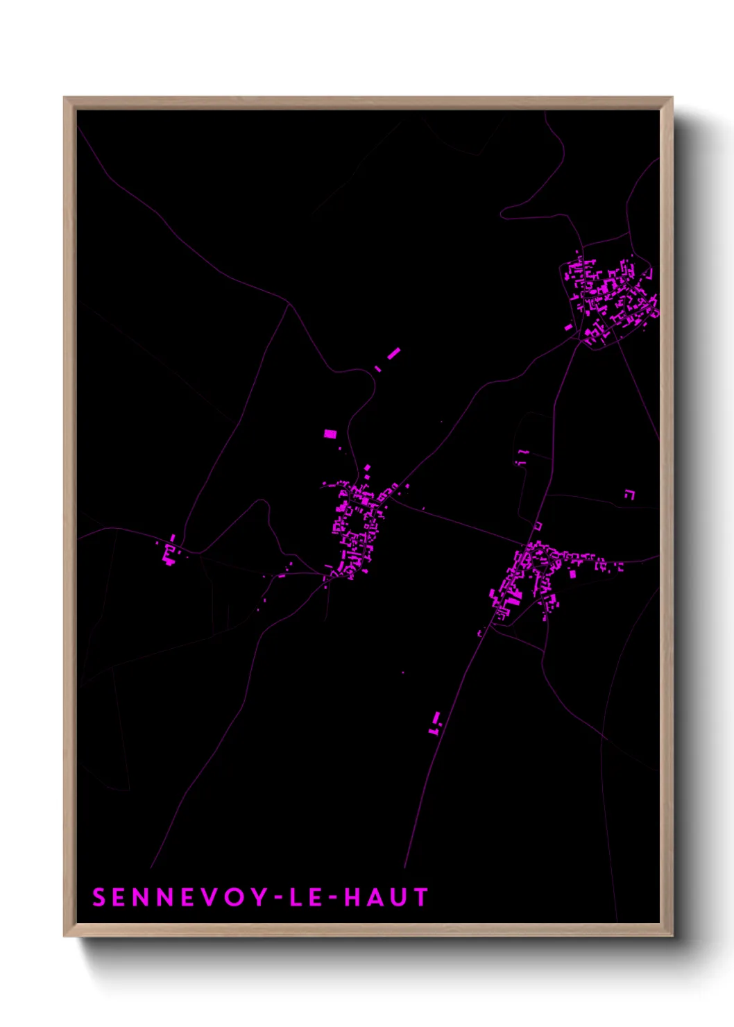 Une affiche de carte sur Sennevoy-le-Haut