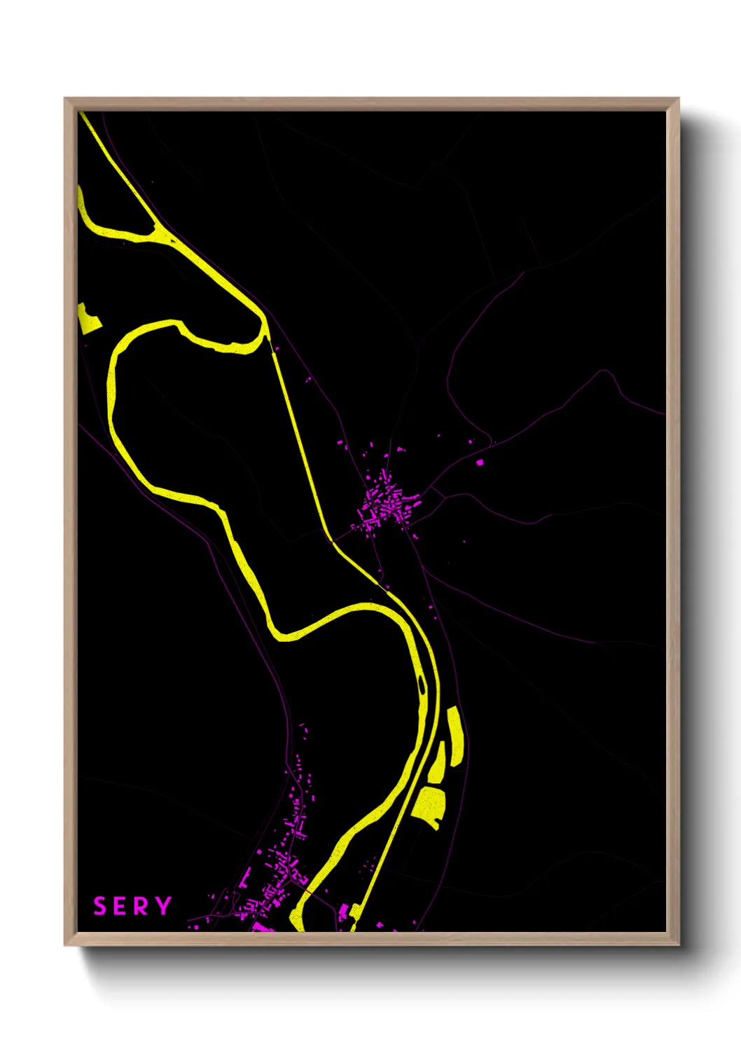 Une affiche de carte sur Sery