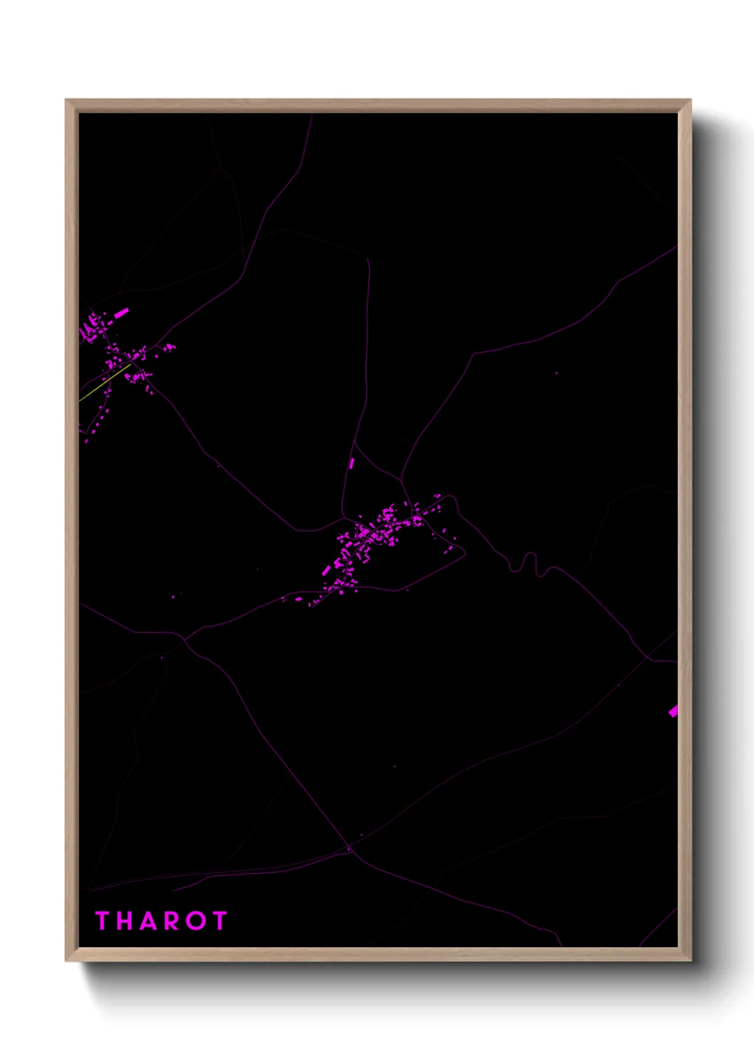 Une affiche de carte sur Tharot