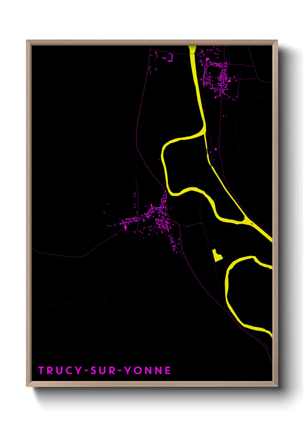 Une affiche de carte sur Trucy-sur-Yonne