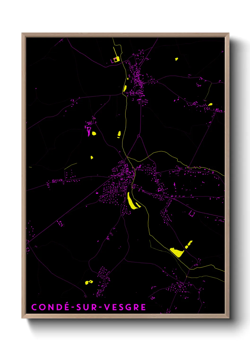 Un poster carteCondé-sur-Vesgre
