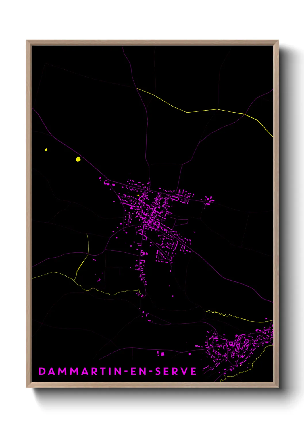 Un poster carteDammartin-en-Serve