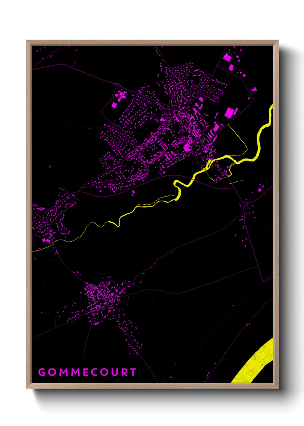 Une affiche de carte sur Gommecourt