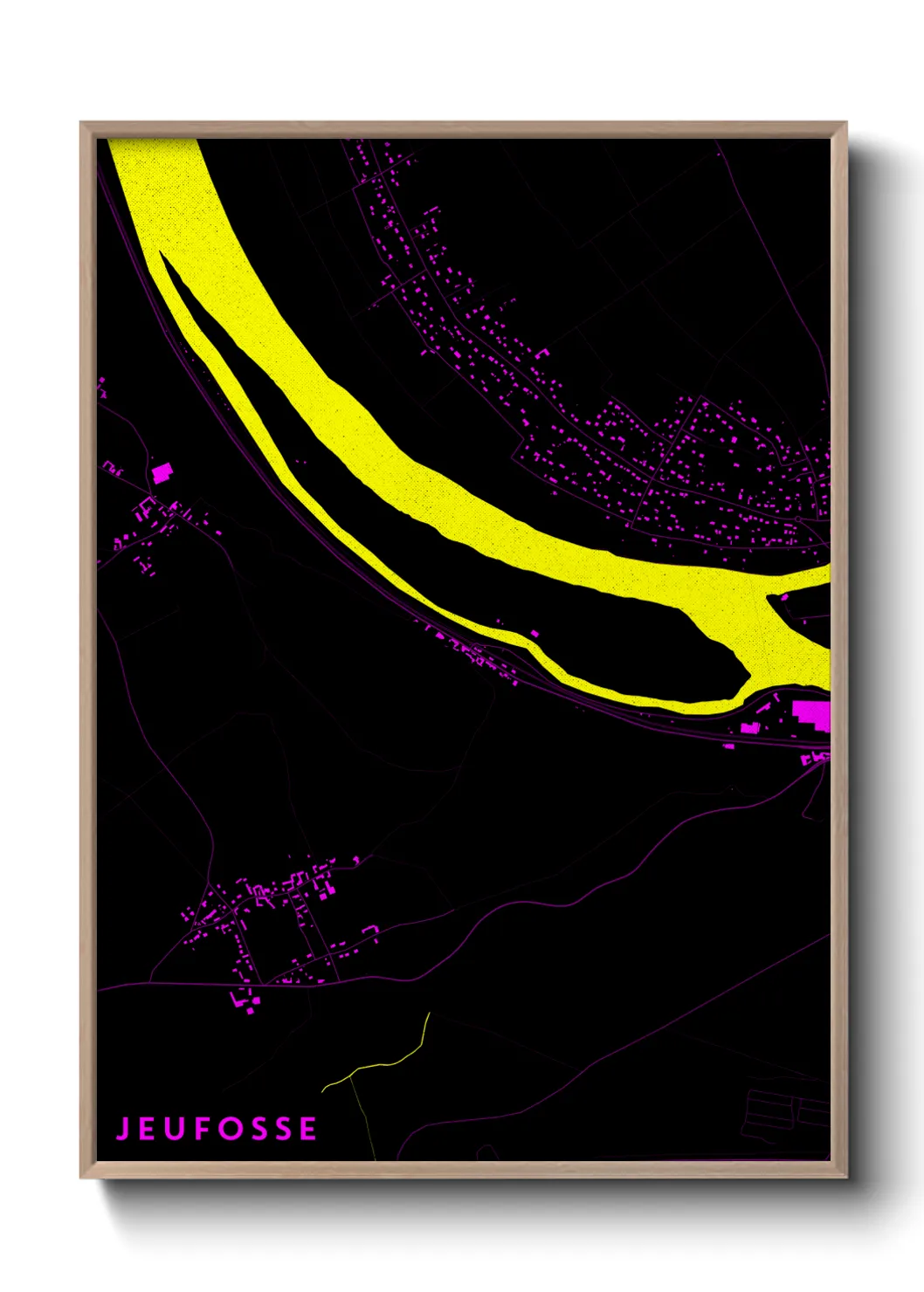 Une affiche de carte sur Jeufosse