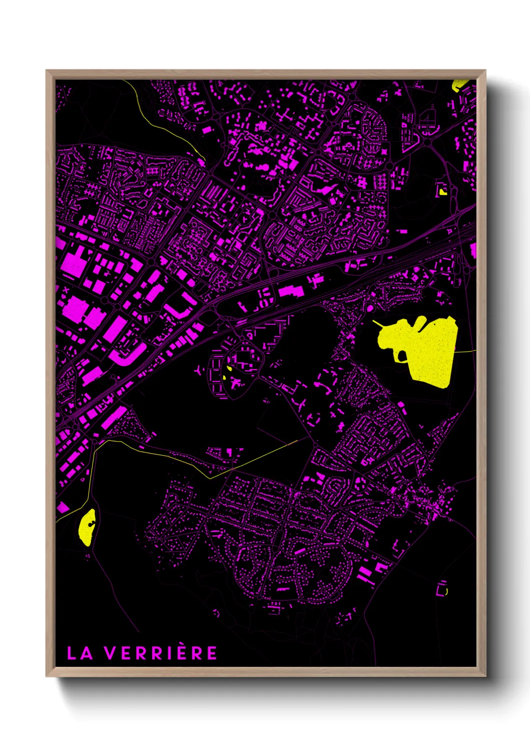 Une affiche de carte sur La Verrière