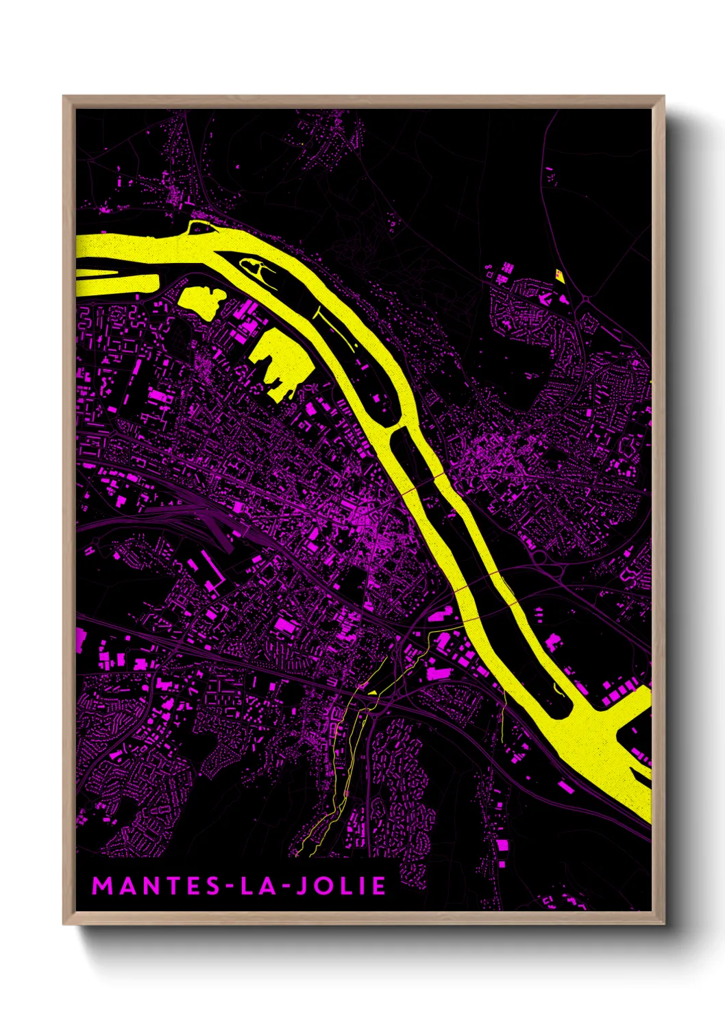 Un poster carteMantes-la-Jolie