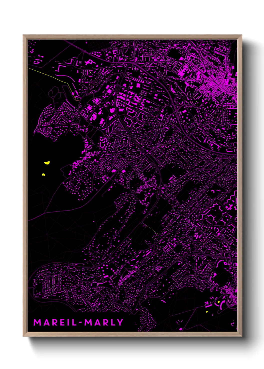 Un poster carteMareil-Marly