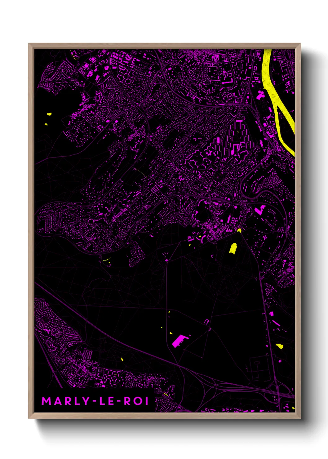 Un poster carteMarly-le-Roi