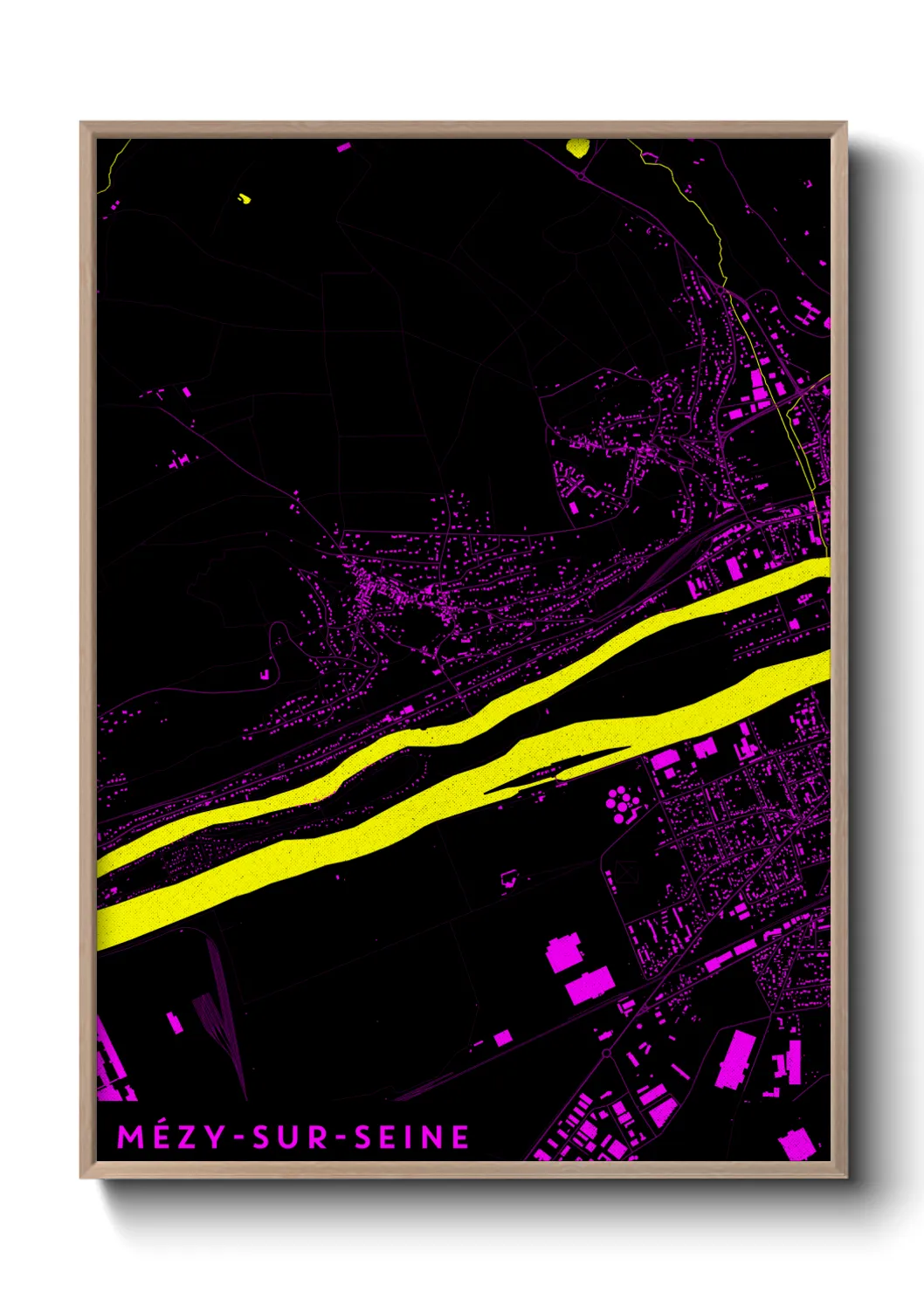 Un poster carteMézy-sur-Seine