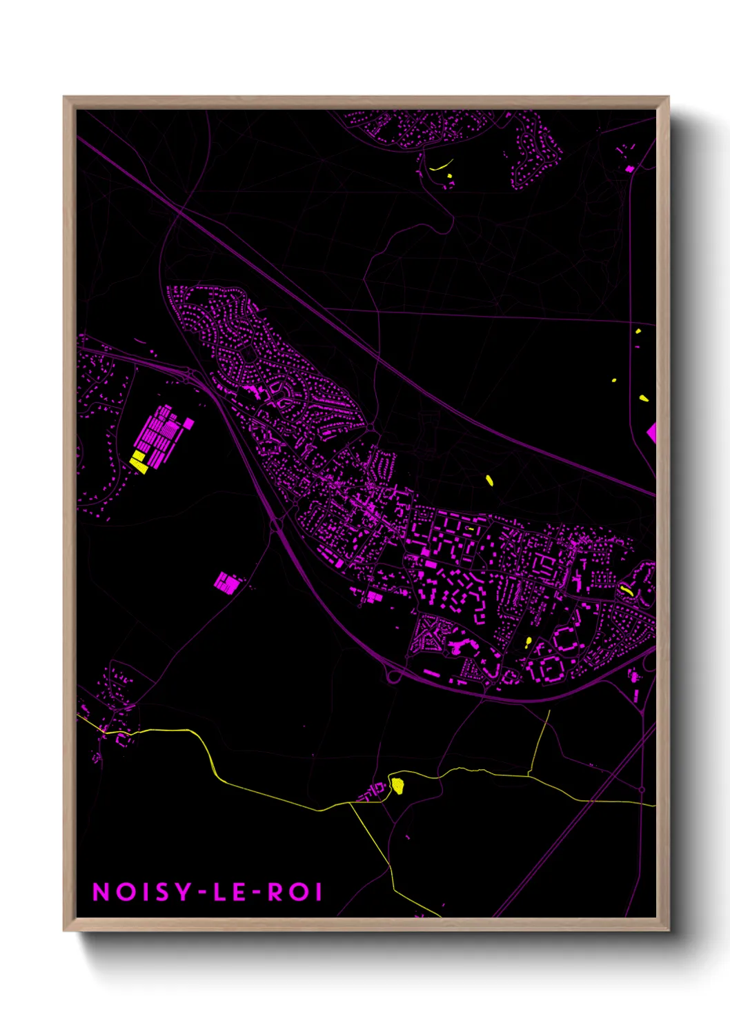 Une affiche de carte sur Noisy-le-Roi