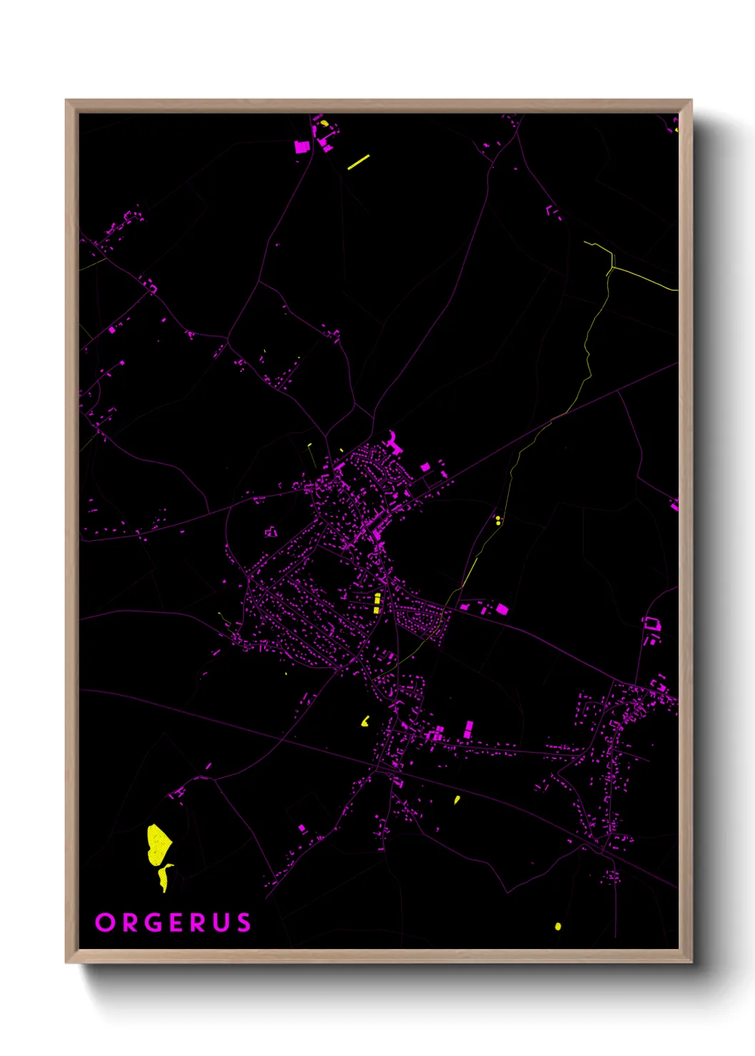 Une affiche de carte sur Orgerus