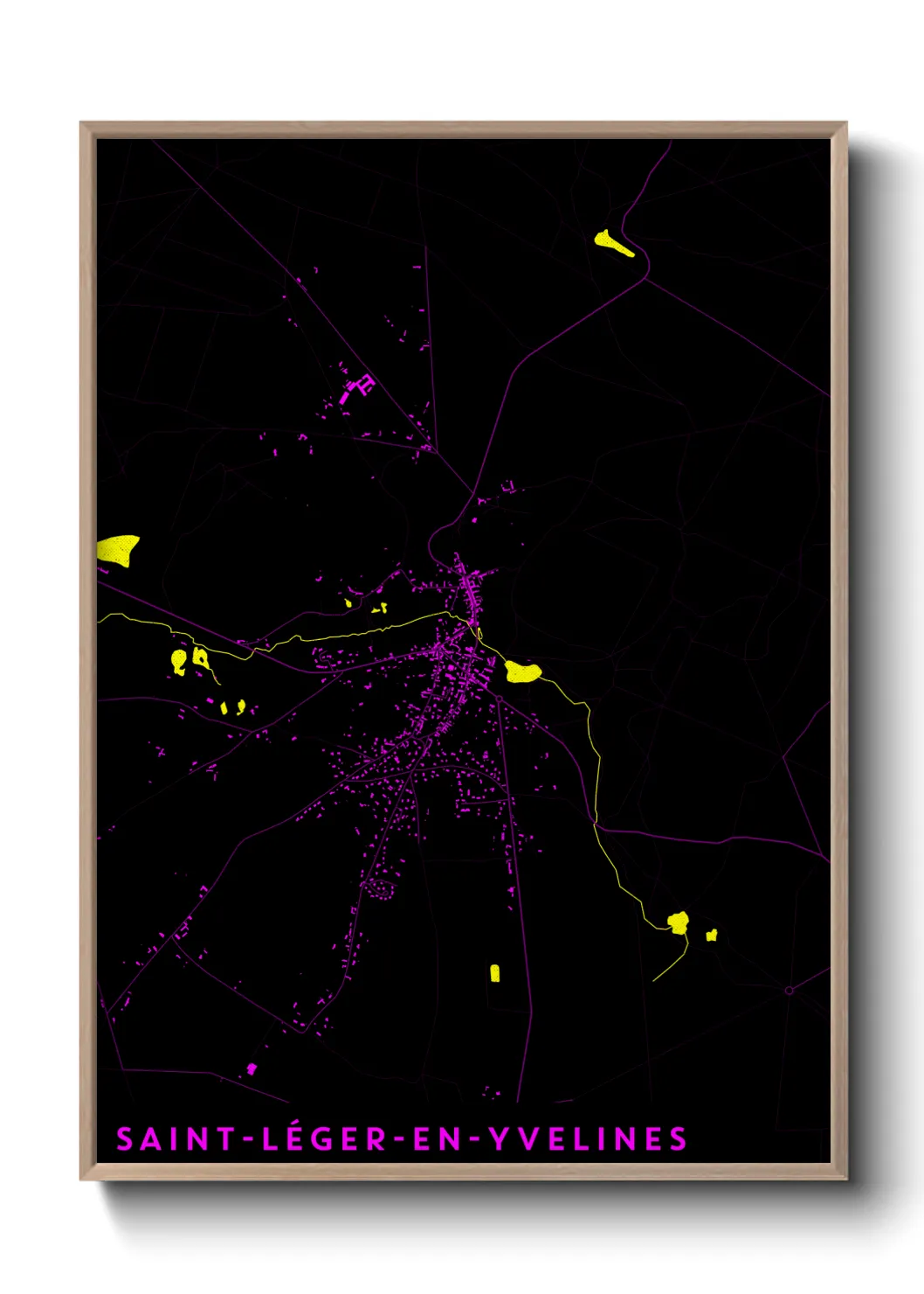 Un poster carteSaint-Léger-en-Yvelines