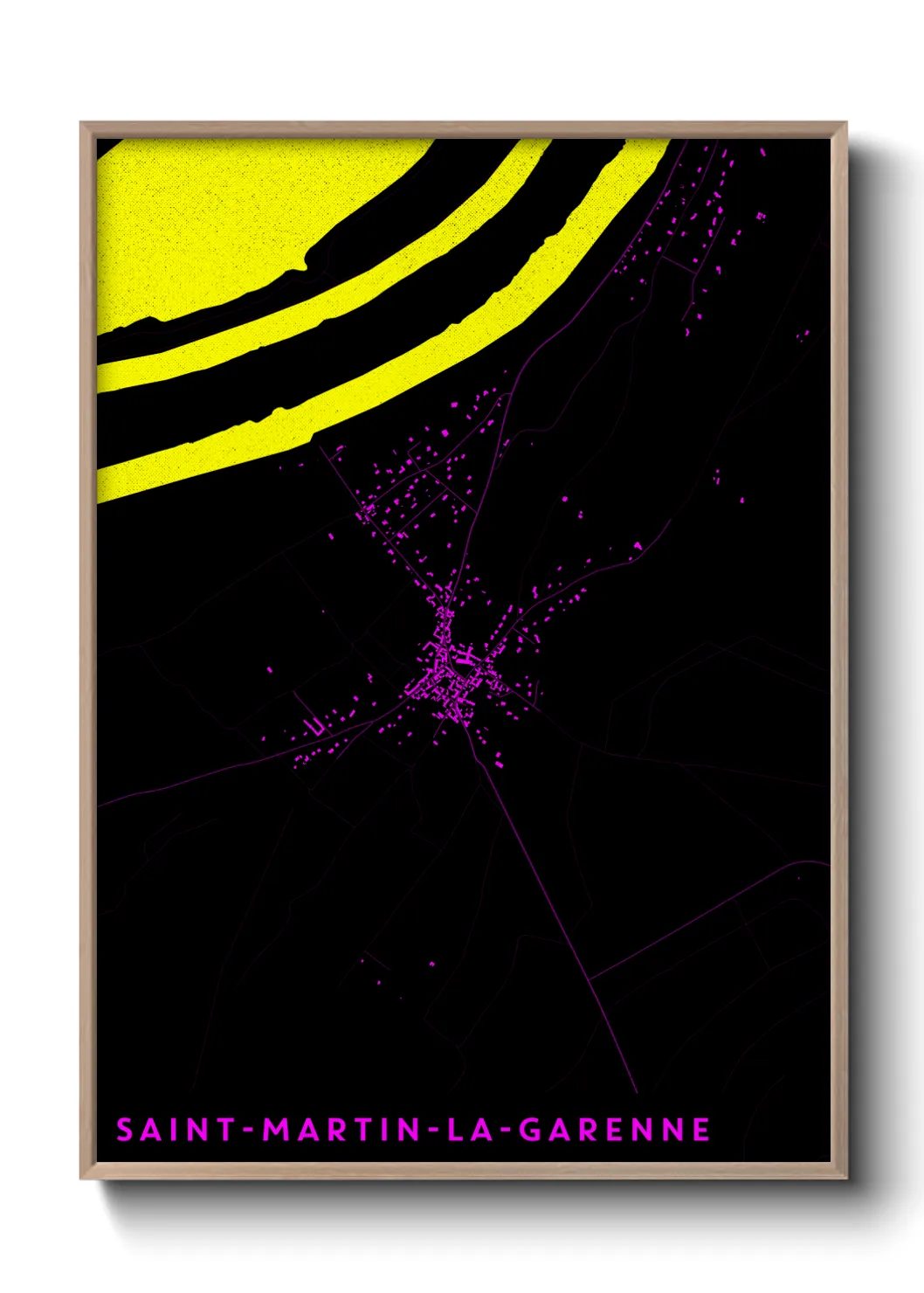 Un poster carteSaint-Martin-la-Garenne