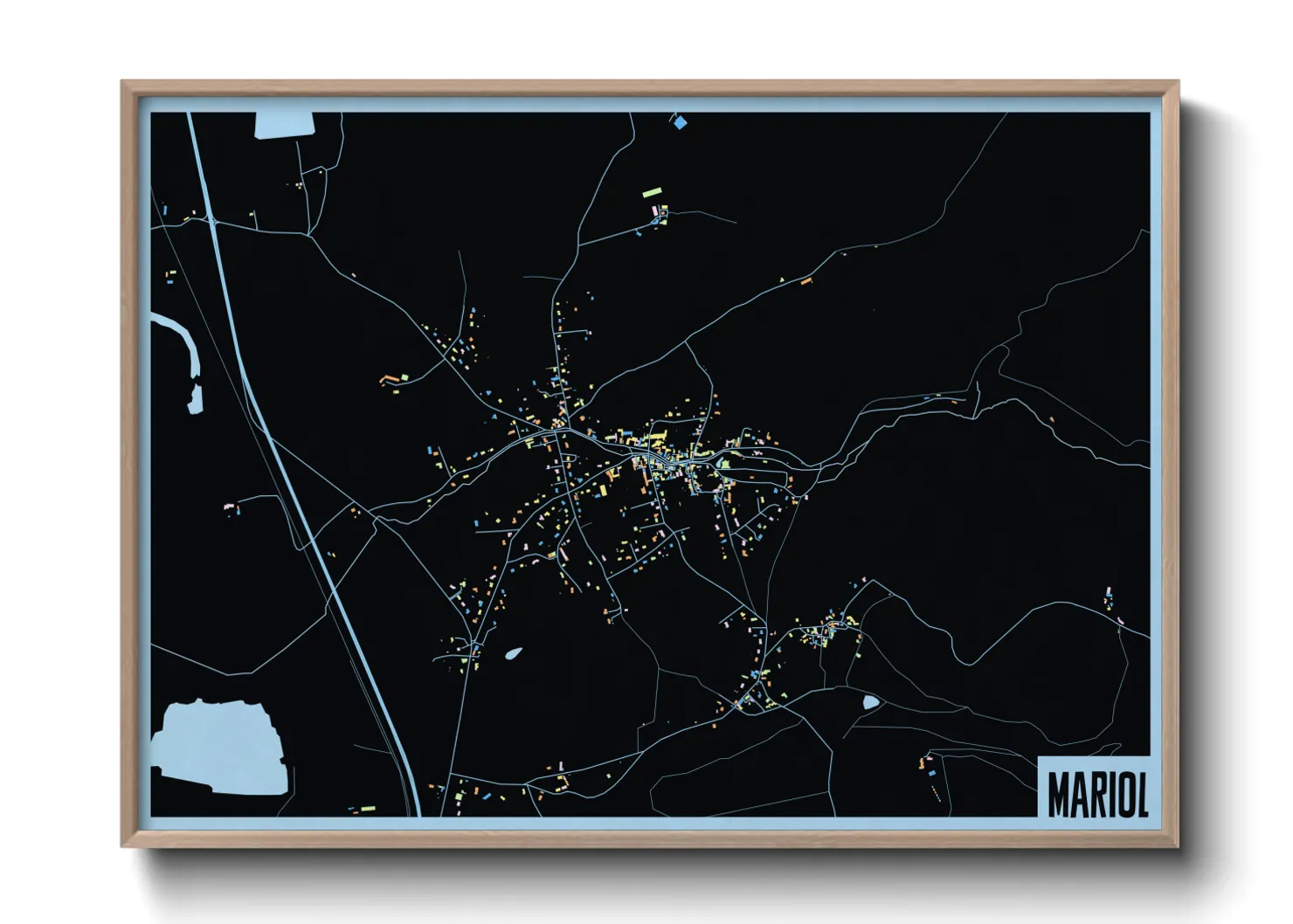 Une affiche de carte sur Mariol