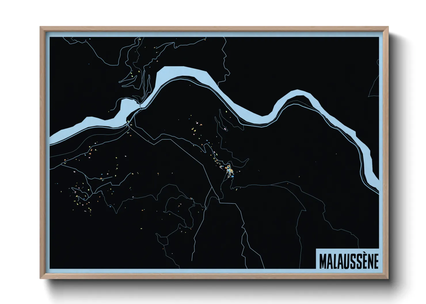 Une affiche de carte sur Malaussène