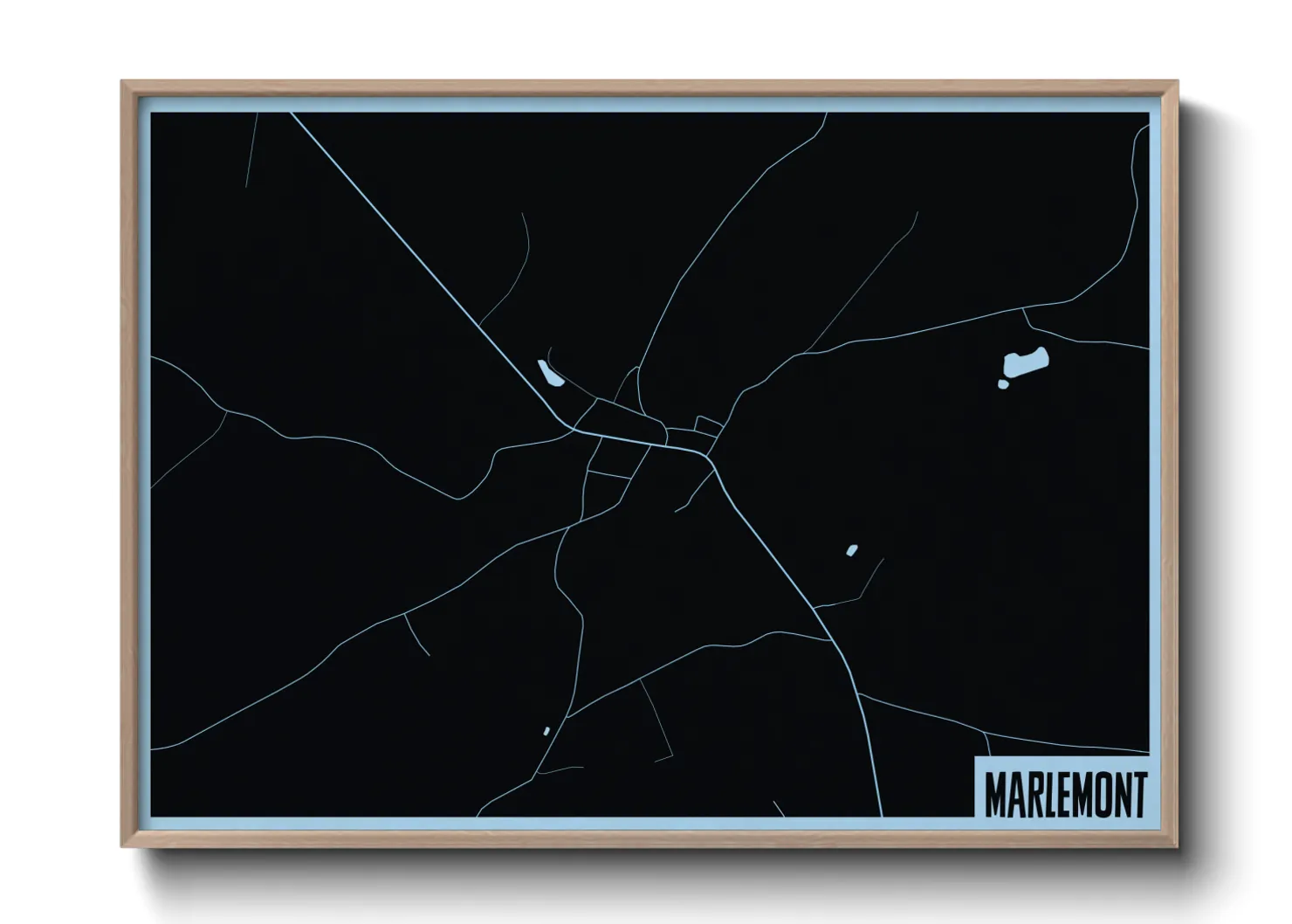 Une affiche de carte sur Marlemont