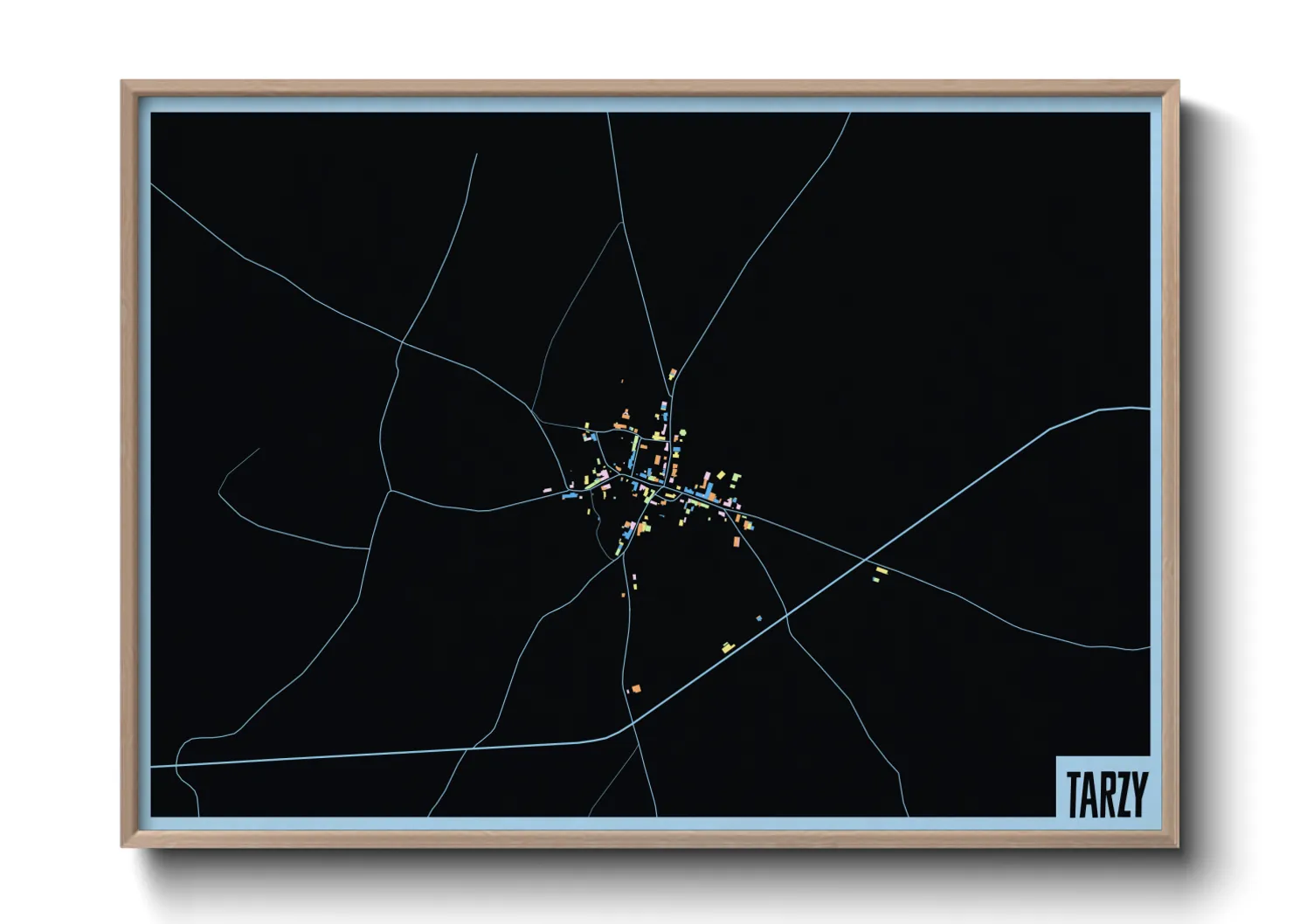 Une affiche de carte sur Tarzy