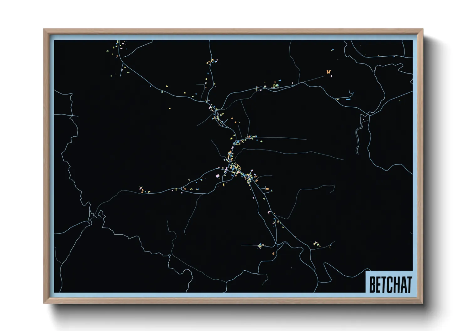 Une affiche de carte sur Betchat