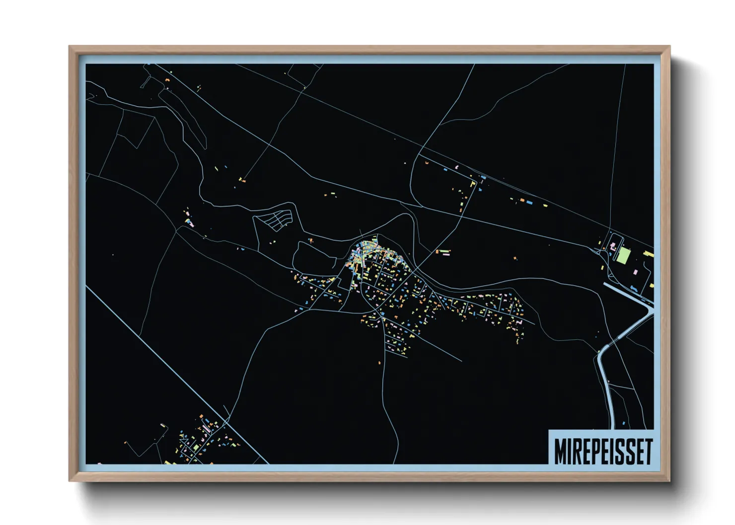 Une affiche de carte sur Mirepeisset