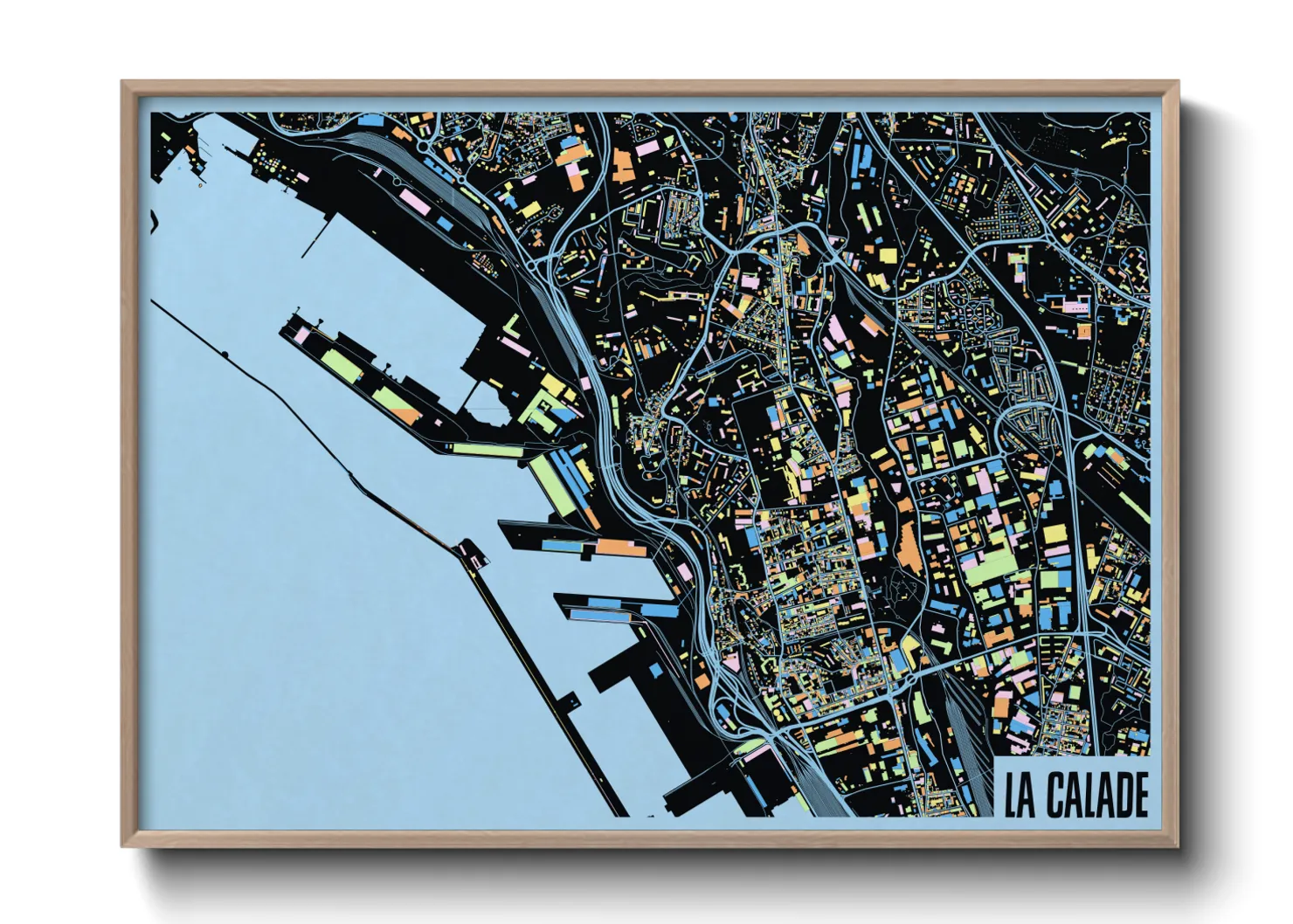 Une affiche de carte sur La Calade