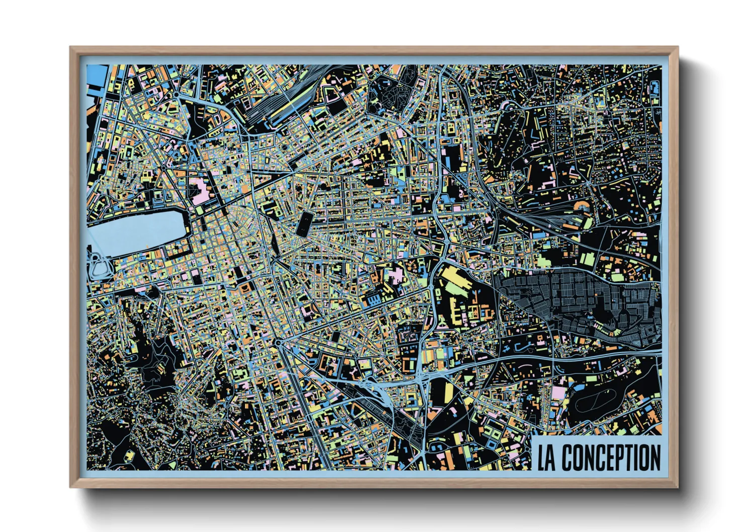 Une affiche de carte sur La Conception