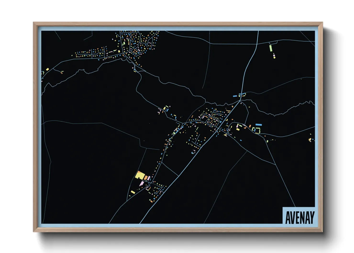 Une affiche de carte sur Avenay