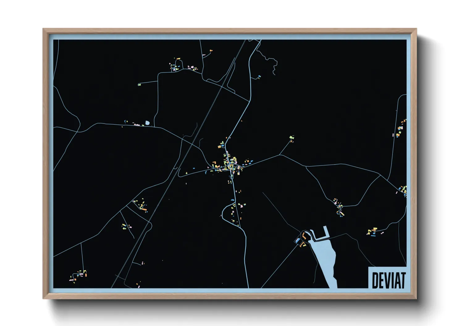 Une affiche de carte sur Deviat