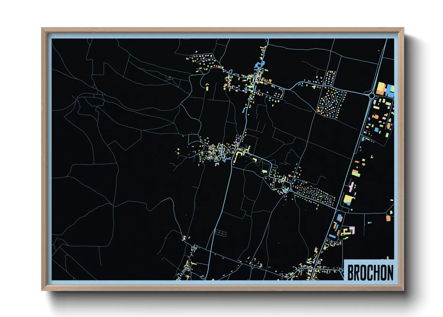 Une affiche de carte sur Brochon