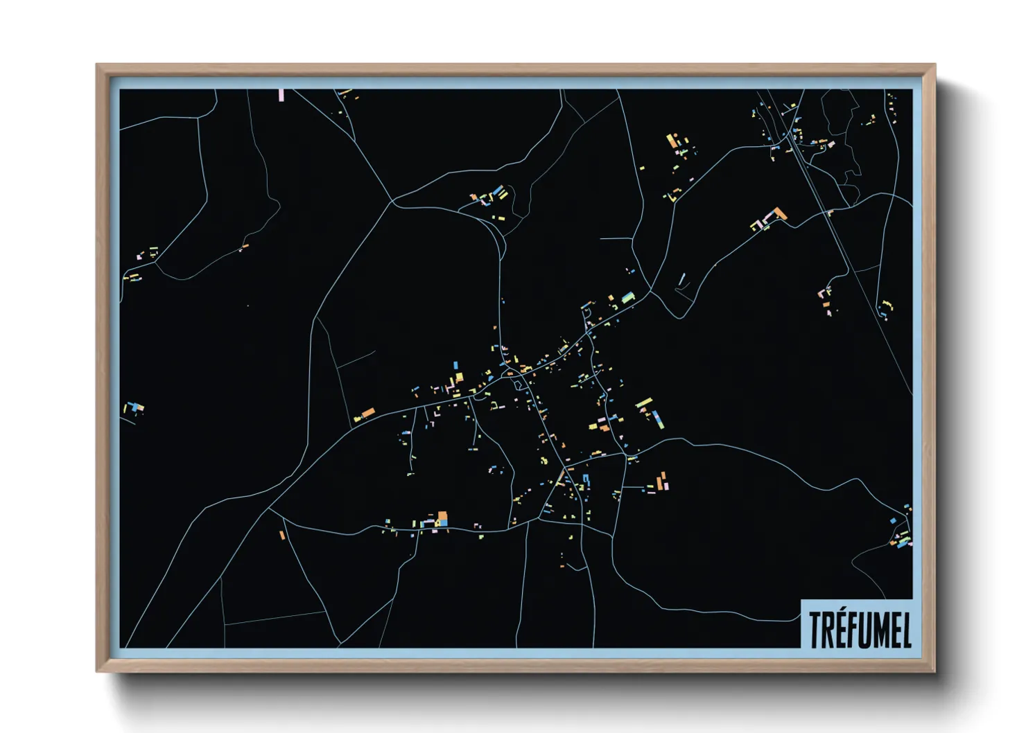 Une affiche de carte sur Tréfumel