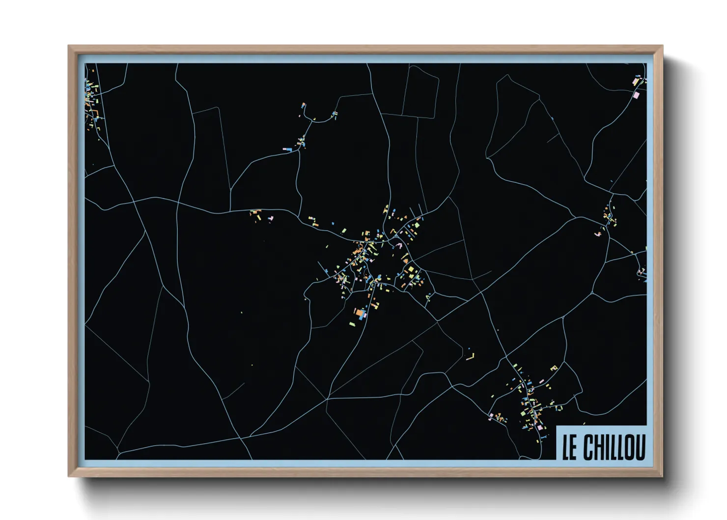 Une affiche de carte sur Le Chillou