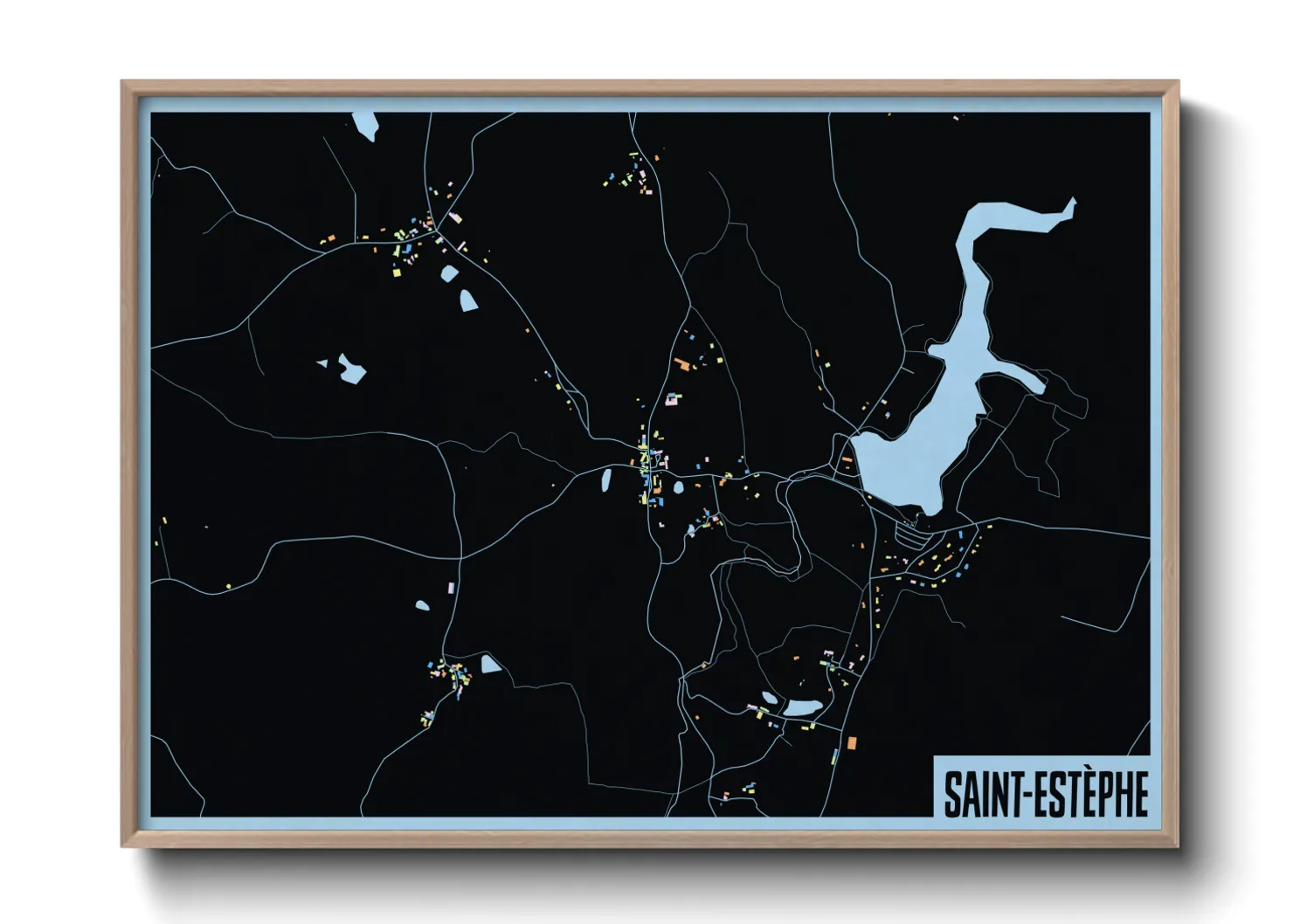 Une affiche de carte sur Saint-Estèphe