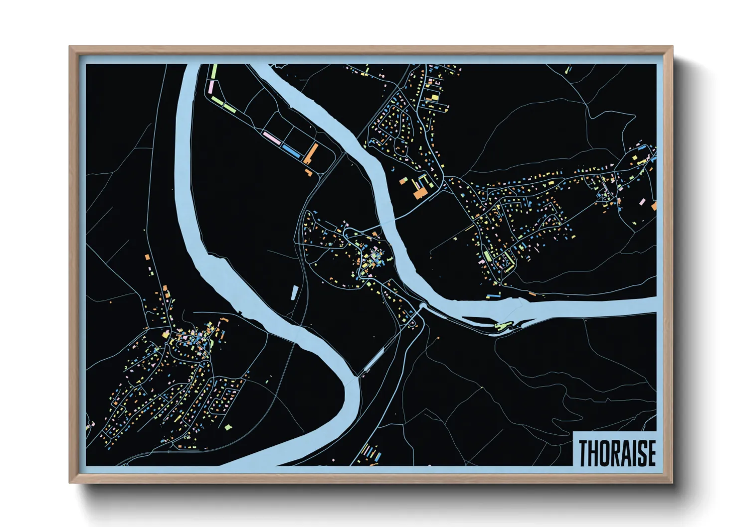 Une affiche de carte sur Thoraise