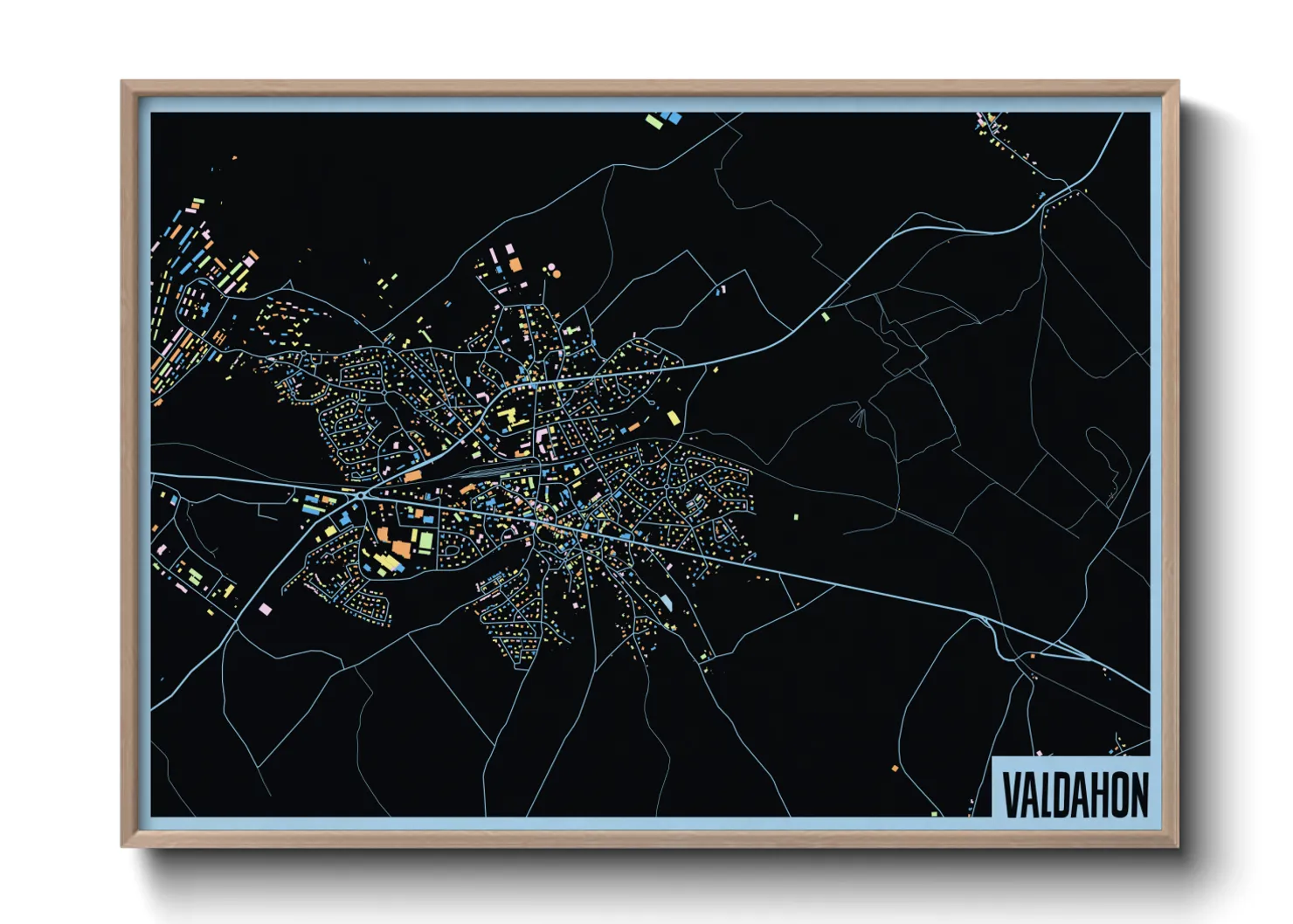 Une affiche de carte sur Valdahon