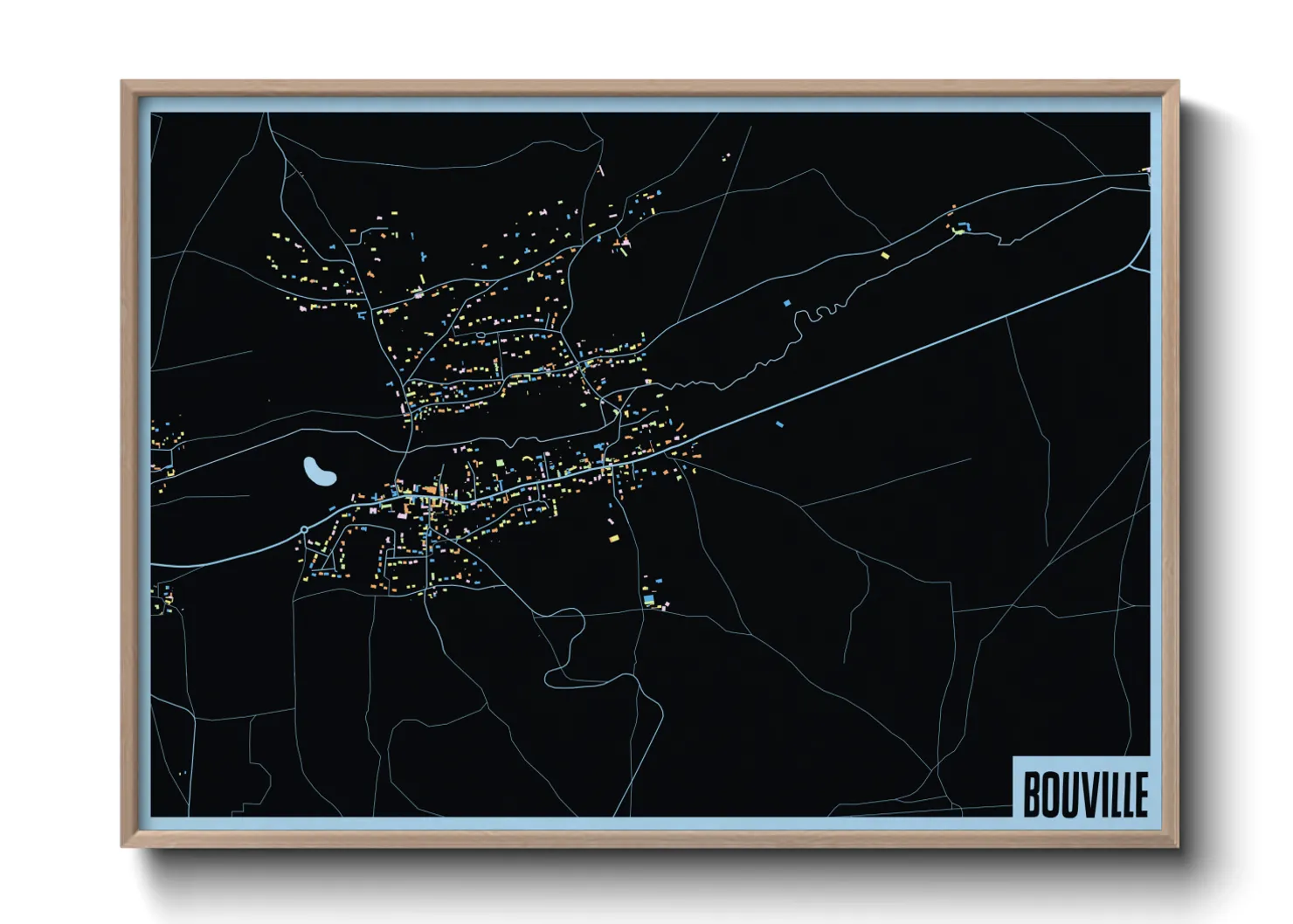 Une affiche de carte sur Bouville