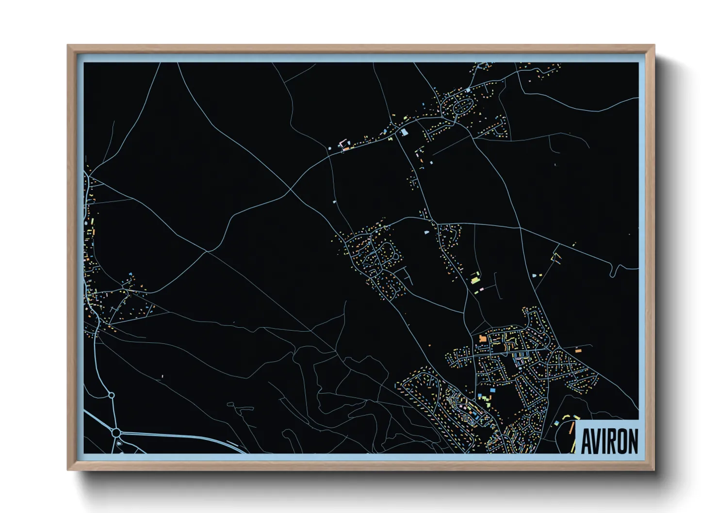 Une affiche de carte sur Aviron