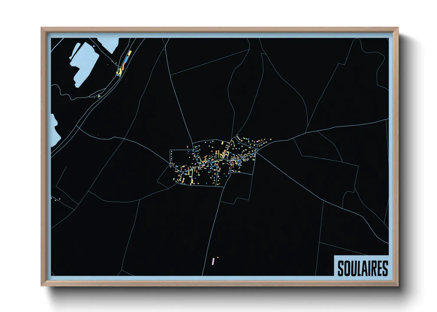 Une affiche de carte sur Soulaires