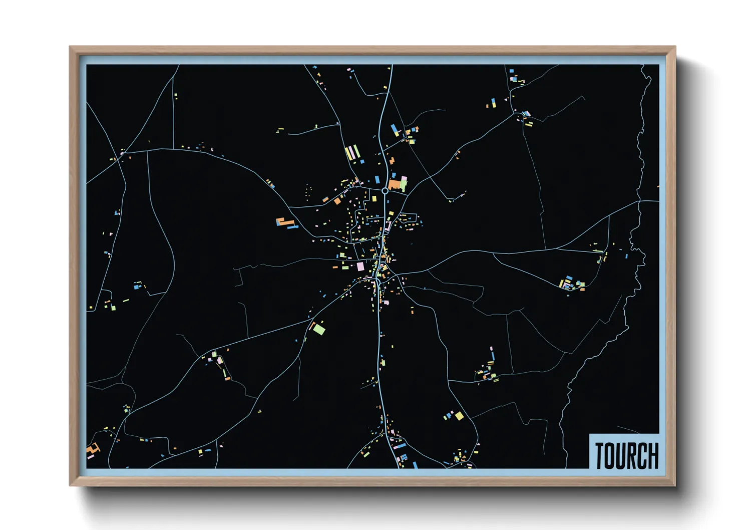 Une affiche de carte sur Tourch
