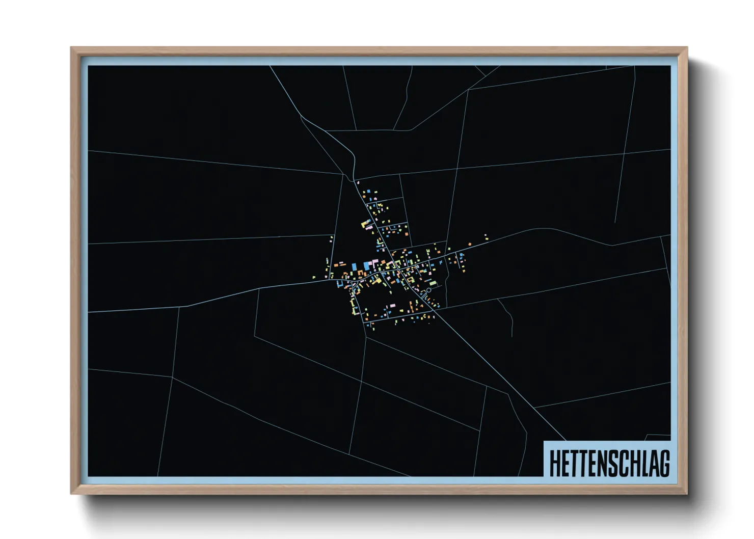 Une affiche de carte sur Hettenschlag