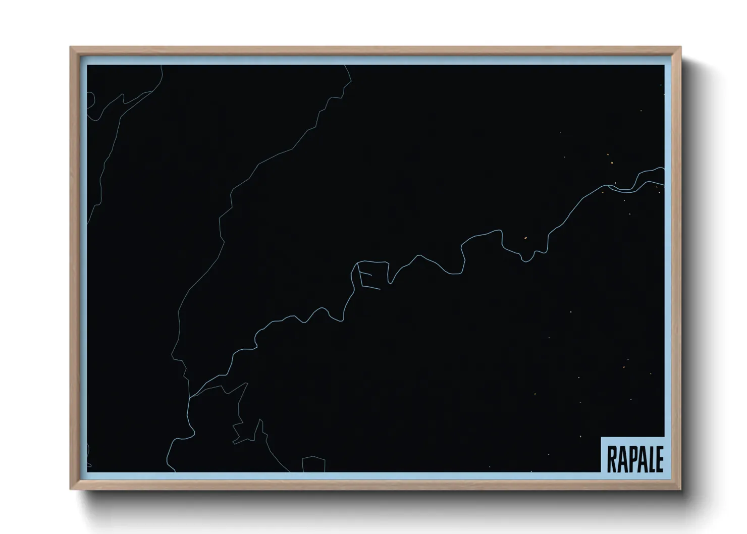 Une affiche de carte sur Rapale