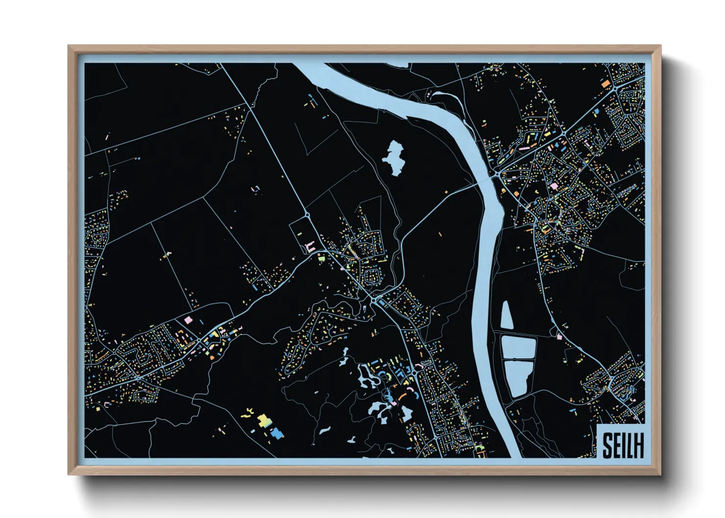 Une affiche de carte sur Seilh