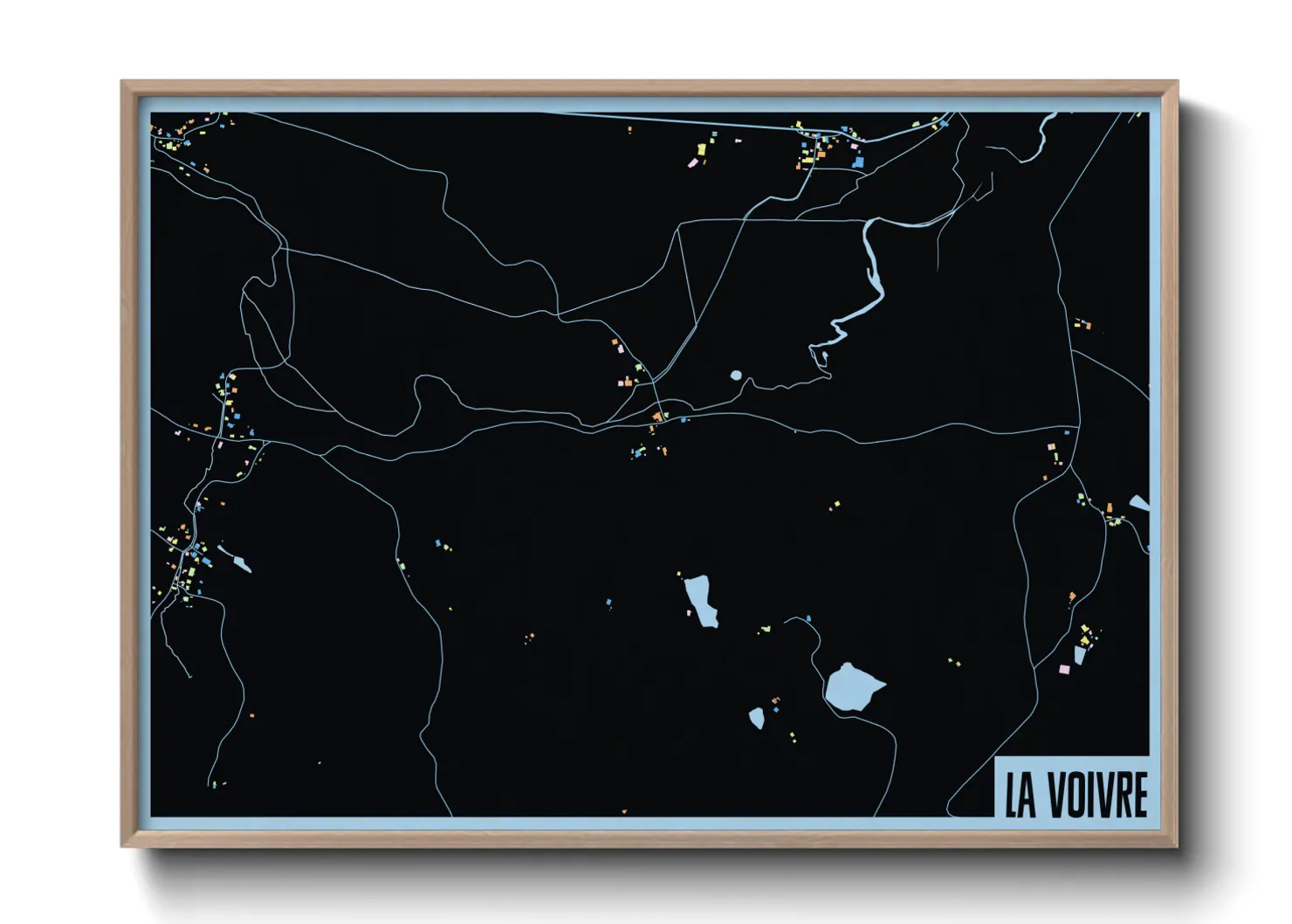 Une affiche de carte sur La Voivre