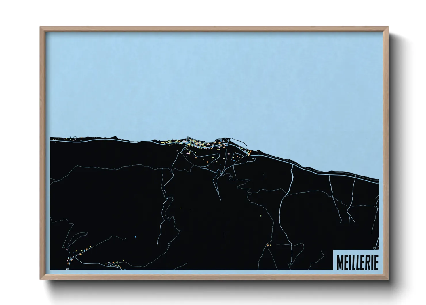 Une affiche de carte sur Meillerie