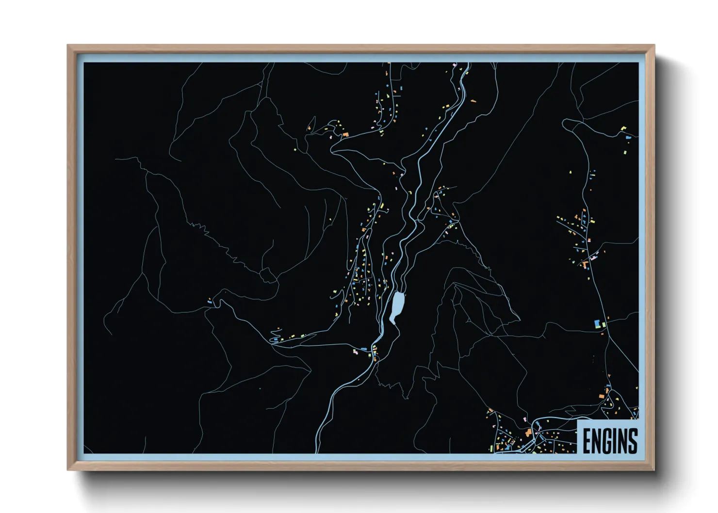 Une affiche de carte sur Engins