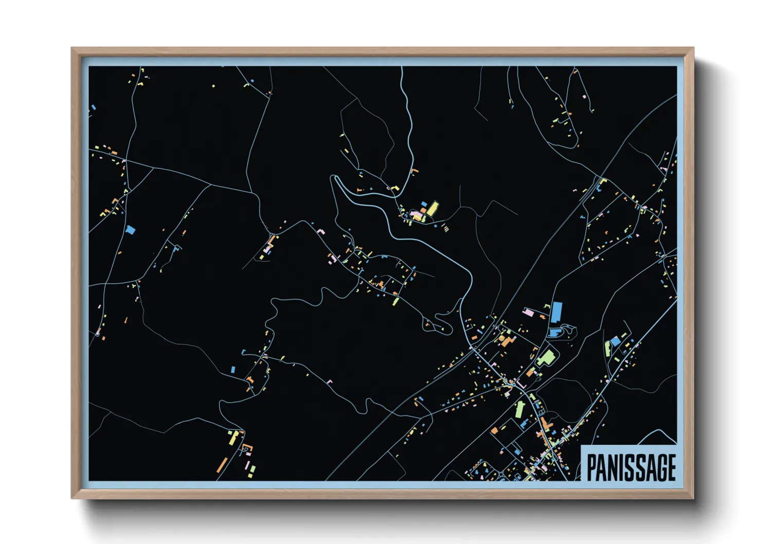 Une affiche de carte sur Panissage