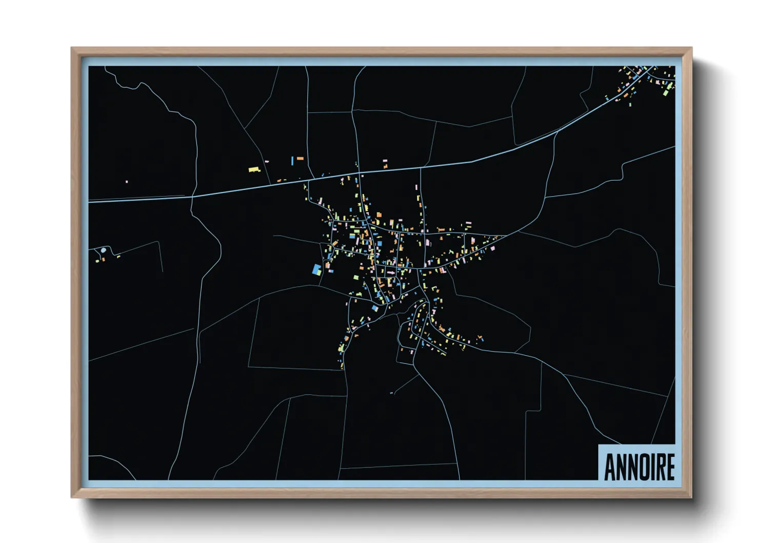 Une affiche de carte sur Annoire