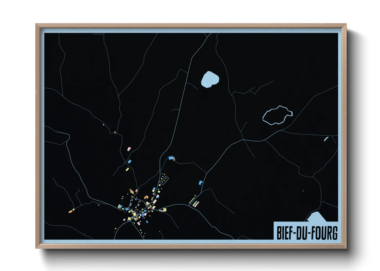 Une affiche de carte sur Bief-du-Fourg